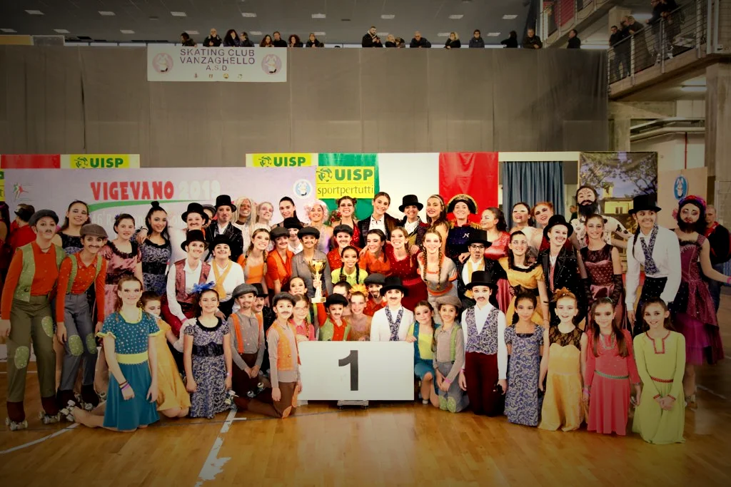 Team celebrating 1st place in Vigevano 2019